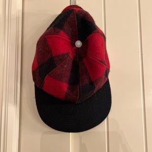 Red plaid hat